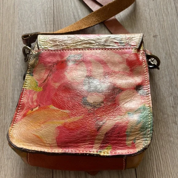 NWT Patricia Nash all leather Crossbody bag - Picture 5 of 9